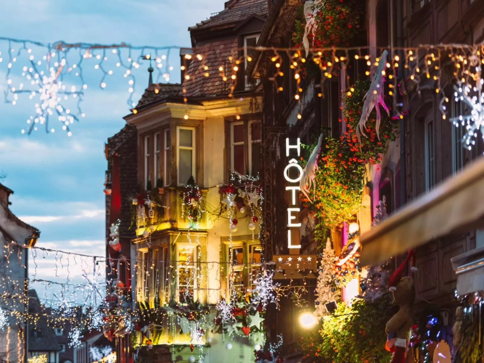 Strasbourg Christmas hotel decorations