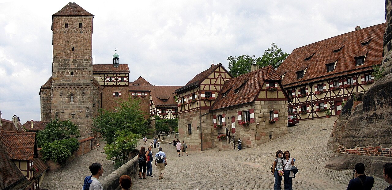 Nuremberg Imperial Castle hilltop panorama