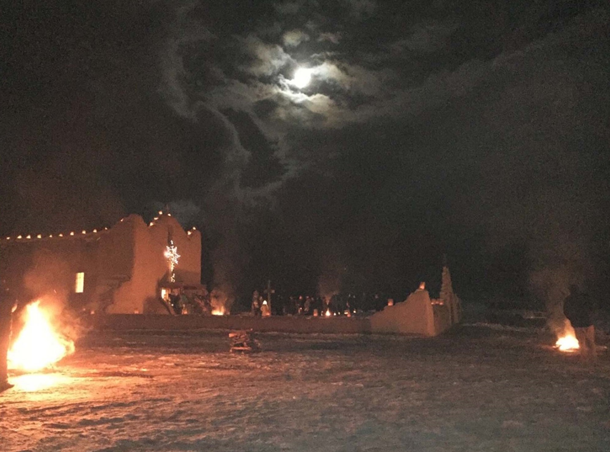 Taos Pueblo Christmas Eve luminarias