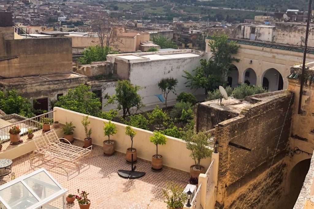 marrakech morocco riad courtyard