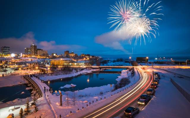 anchorage alaska winter fireworks