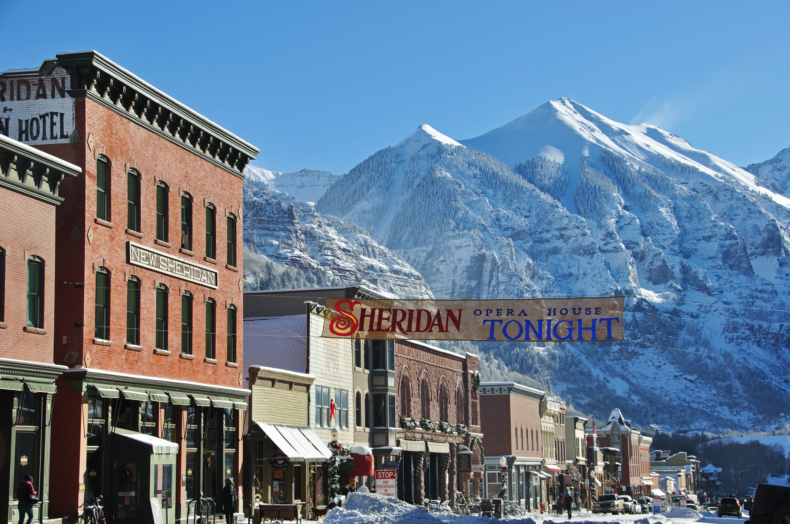 telluride colorado winter canyon