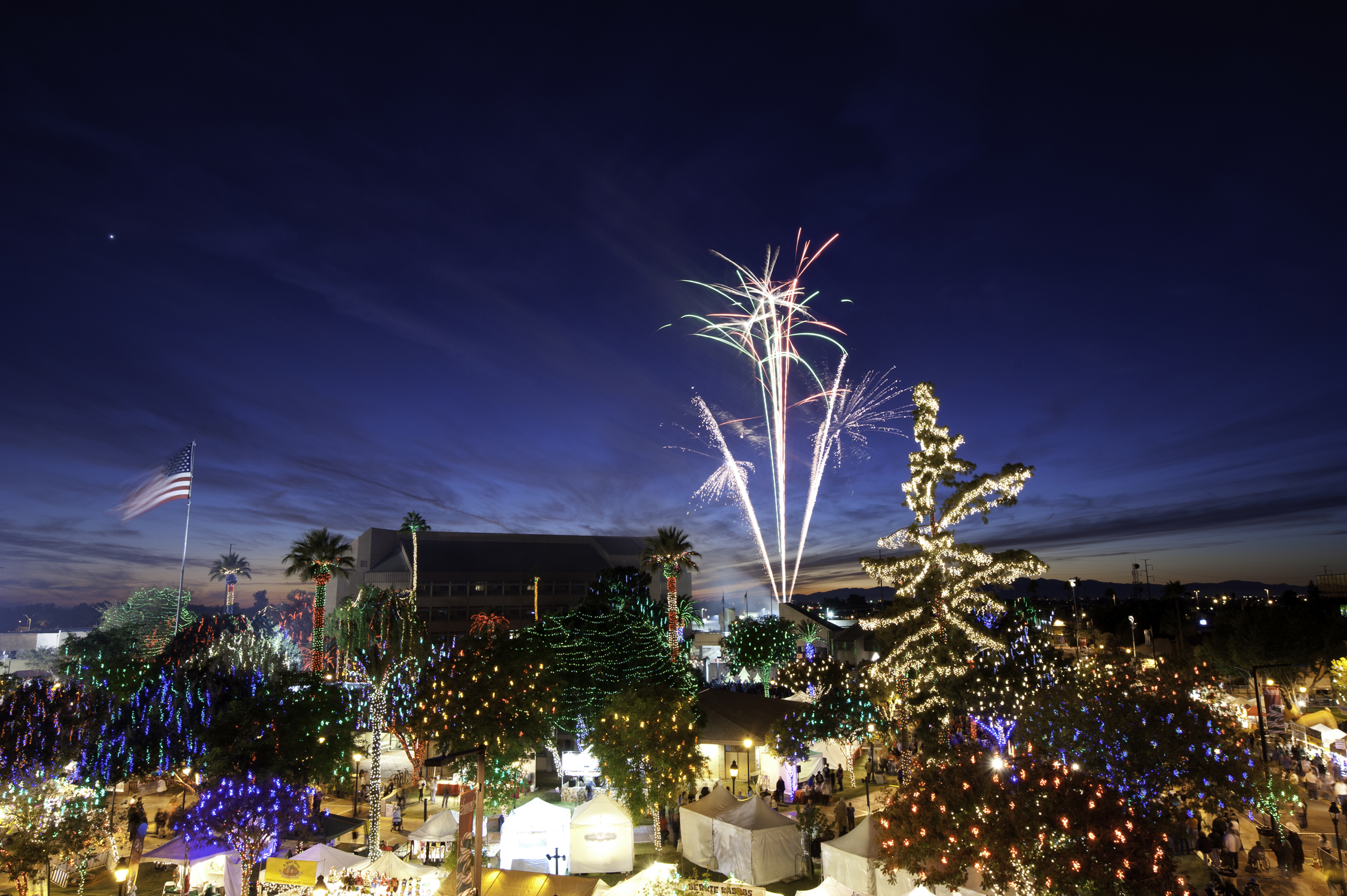 Glendale Glitters Arizona downtown lights