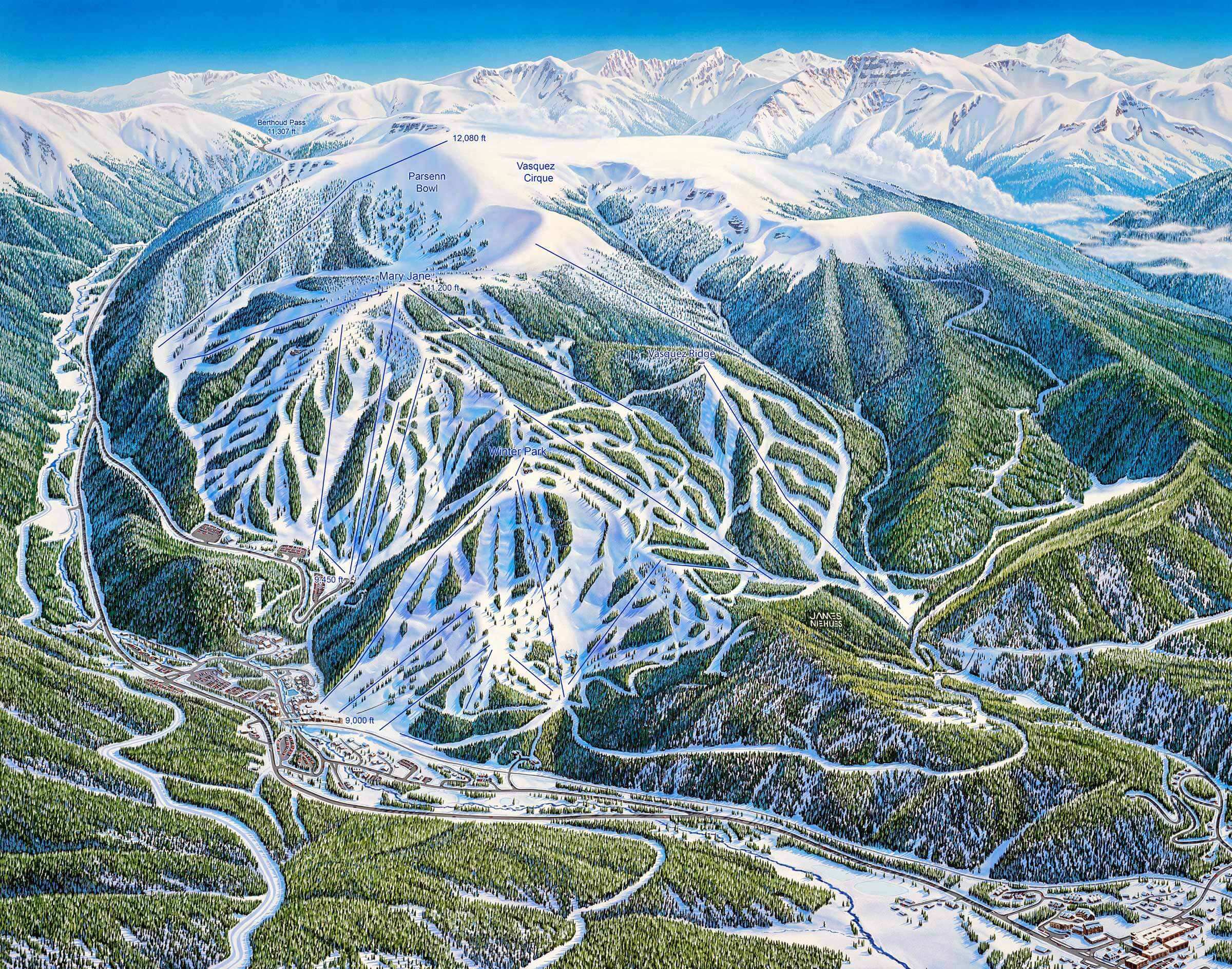 Winter Park ski resort Colorado