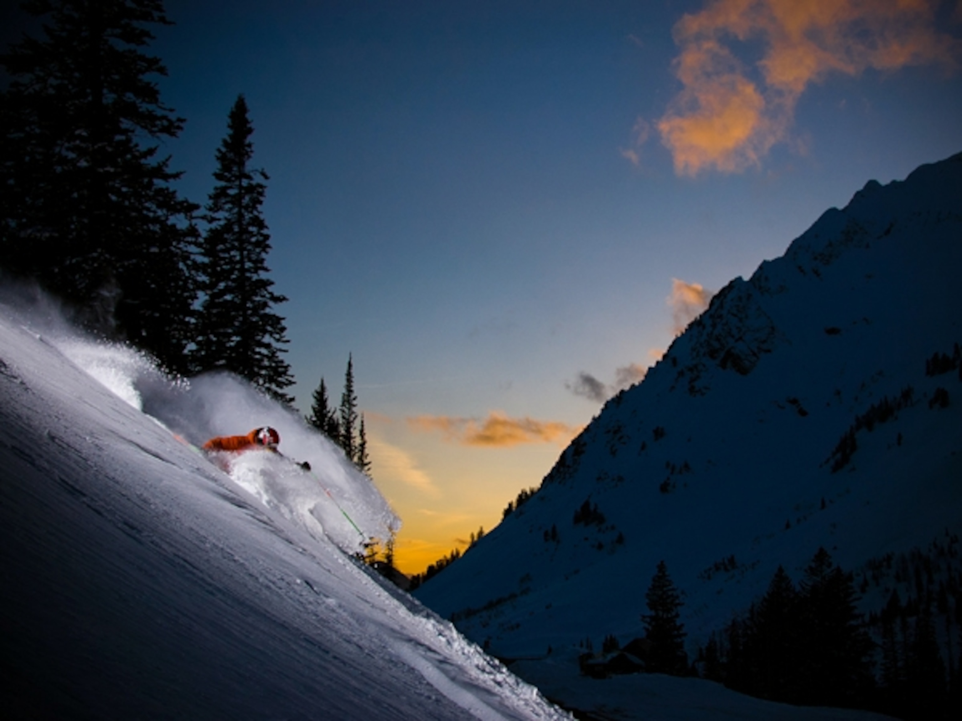 Little Cottonwood Canyon Utah powder skiing