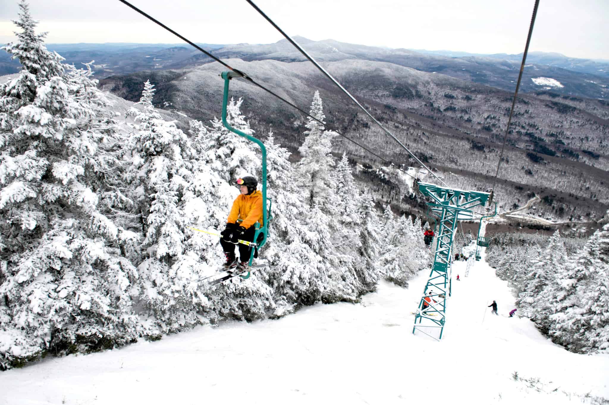 Mad River Glen single chairlift Vermont winter