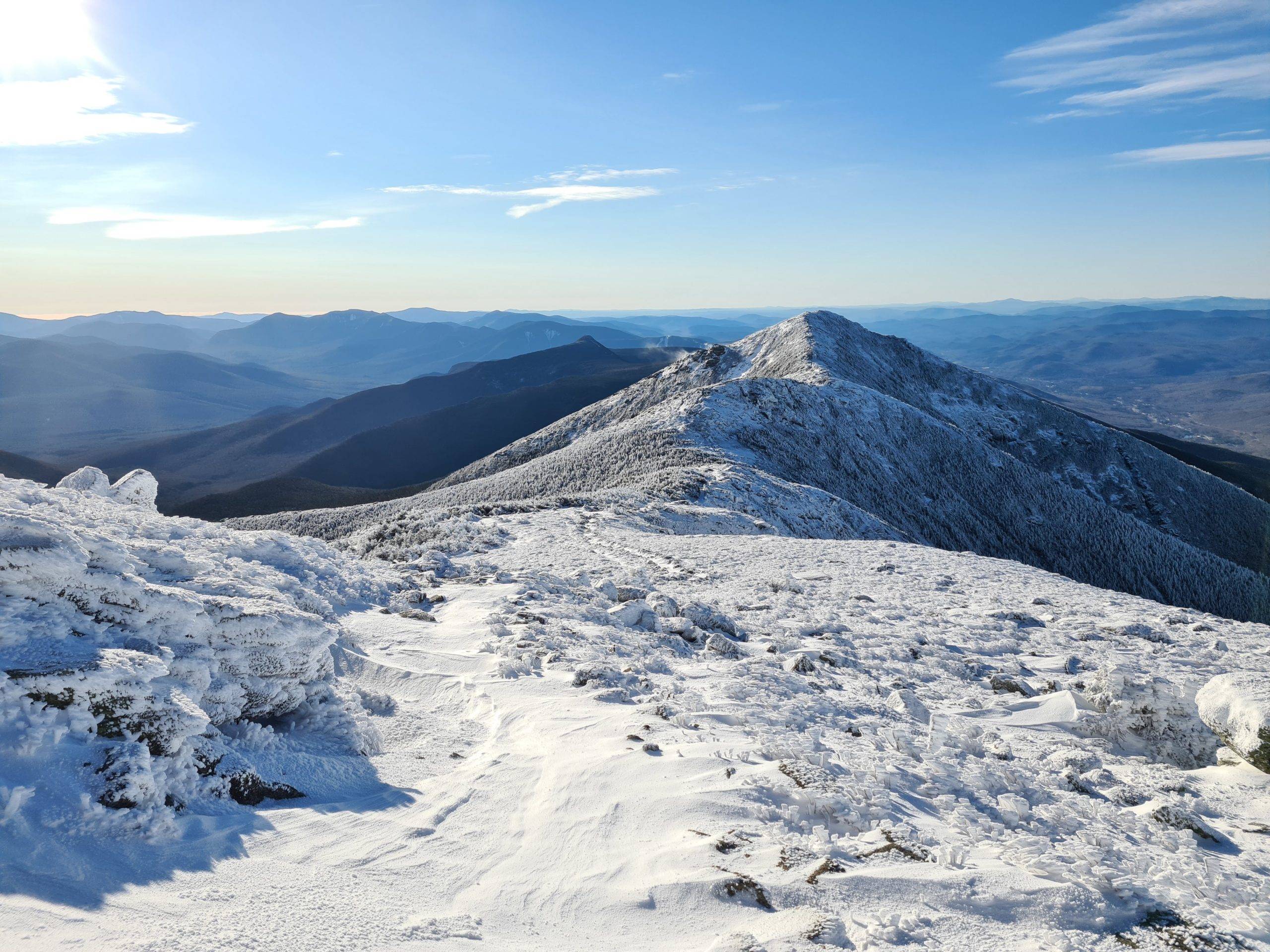 White Mountains New Hampshire ski resort snow covered peaks