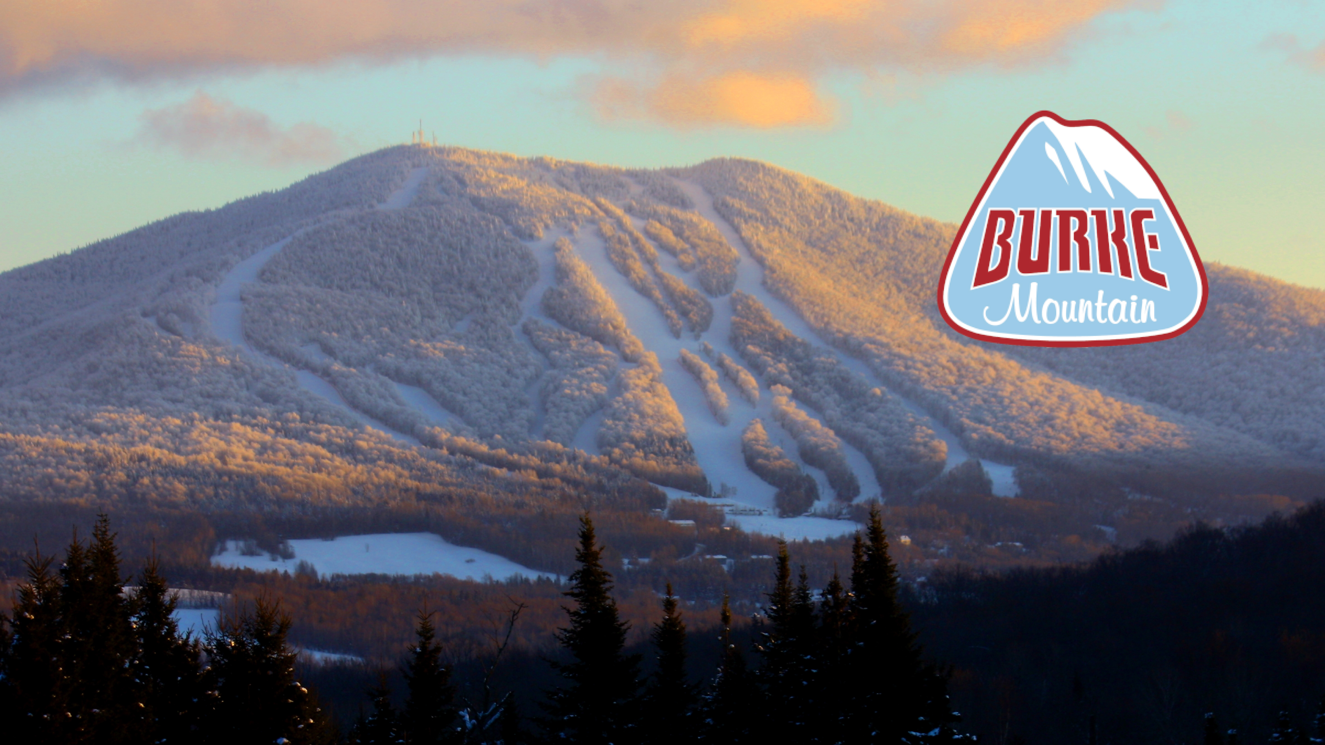 northeast ski mountain winter sunrise snow