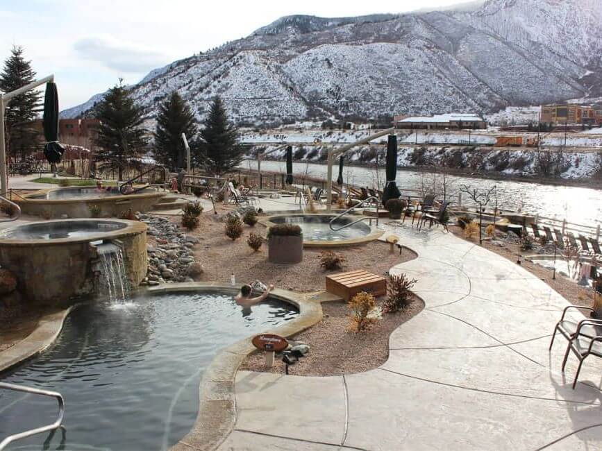Iron Mountain Hot Springs Glenwood Springs winter