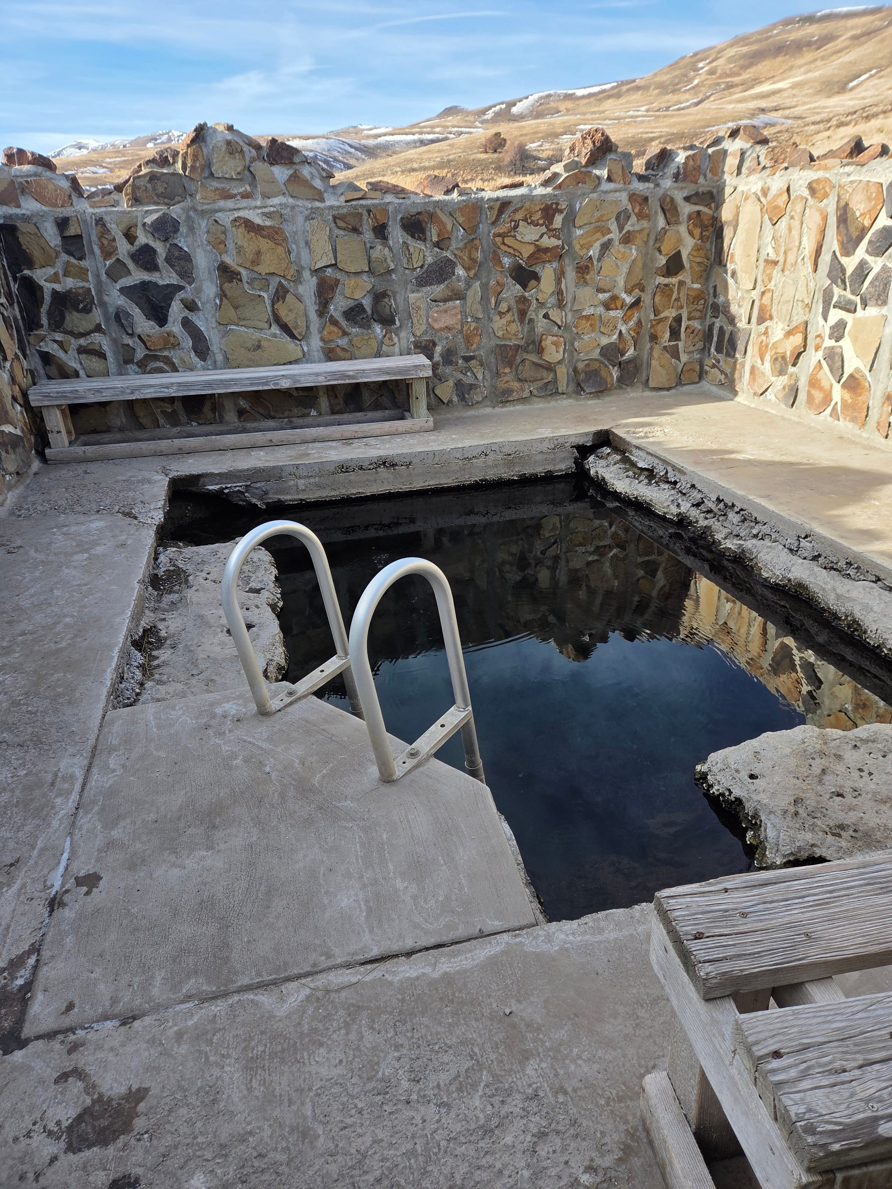 Hart Mountain Hot Springs Oregon winter sagebrush