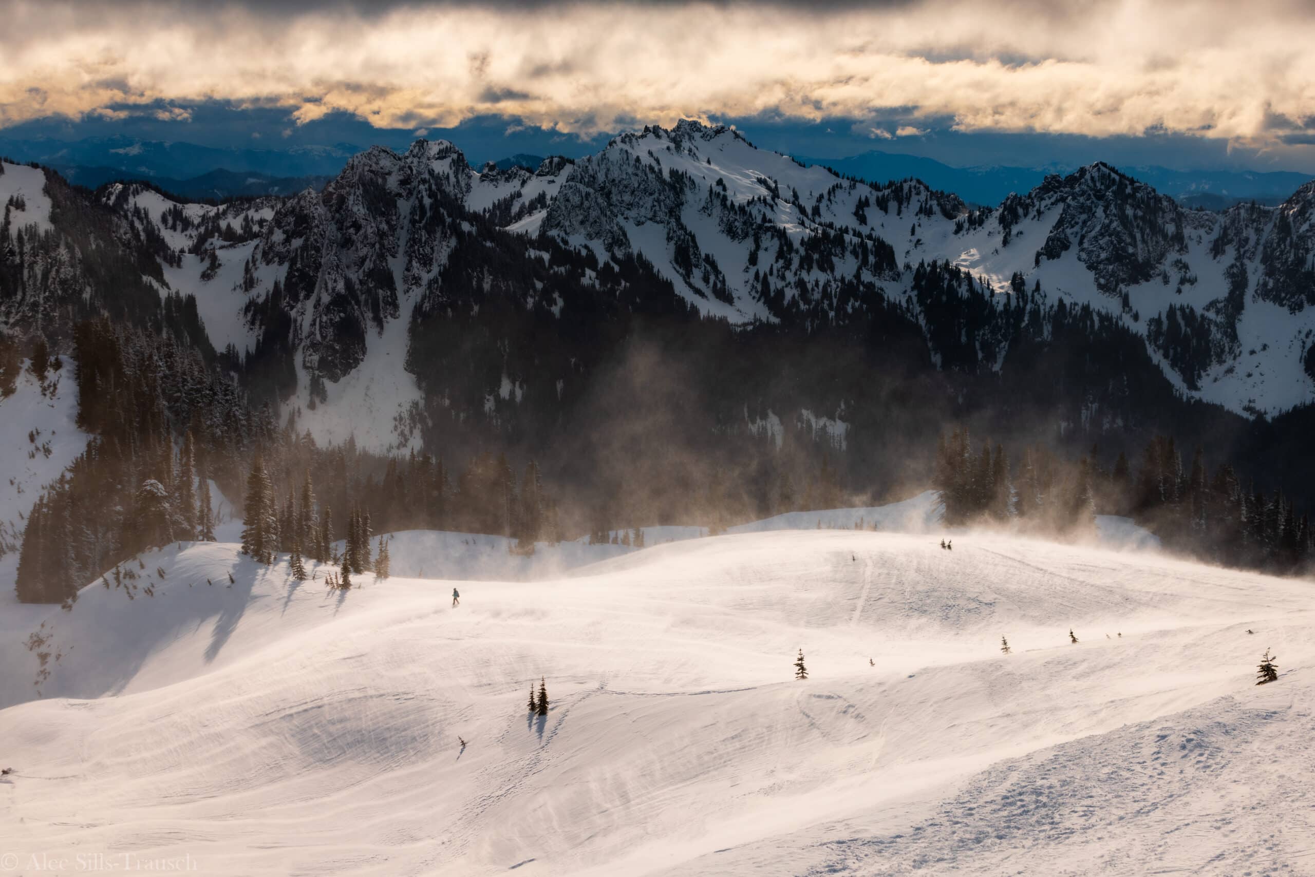 Mount Rainier Paradise snow winter