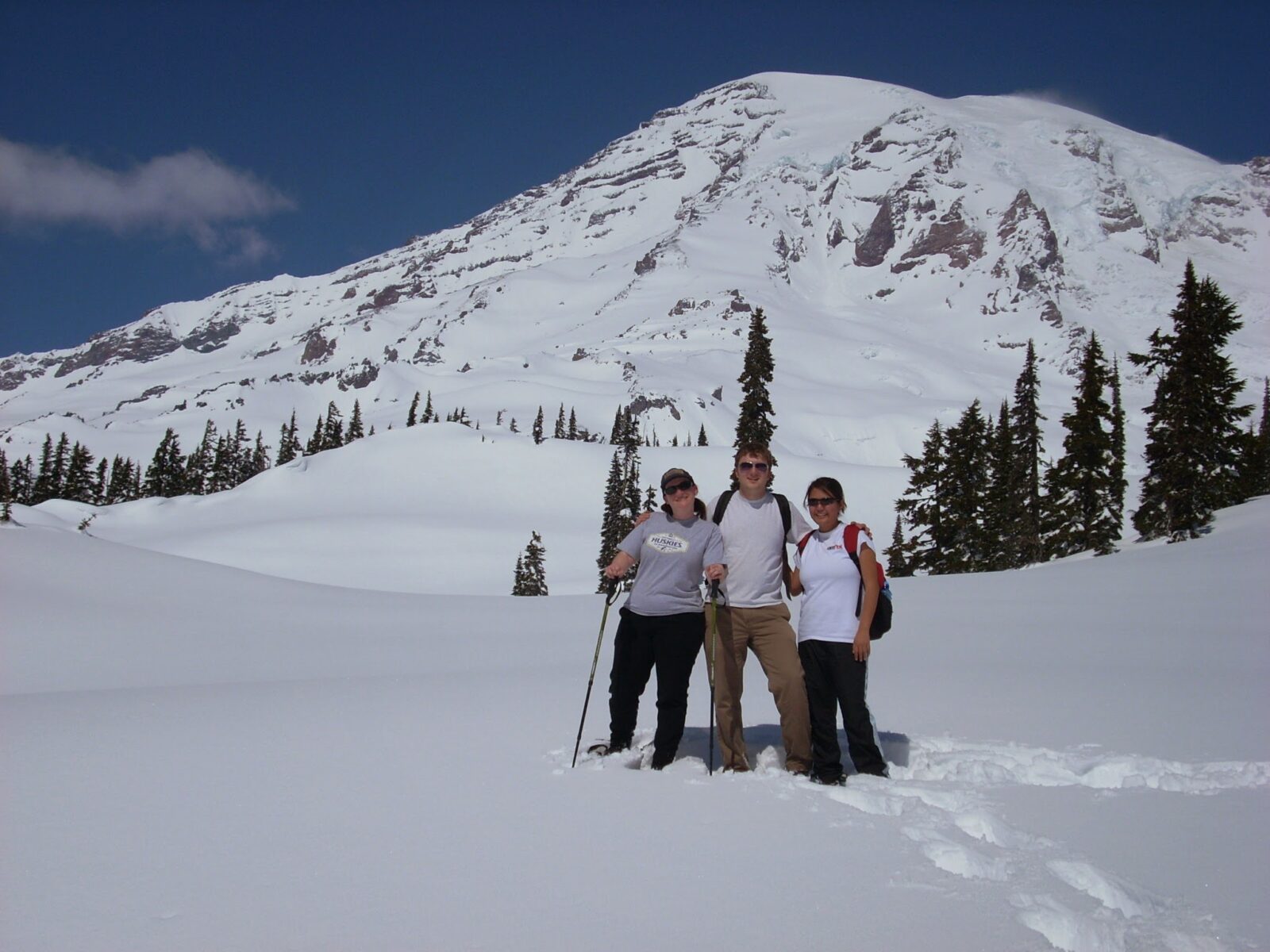 Mount Rainier Paradise snowshoeing winter