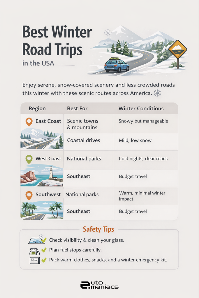 winter road trip ideas usa