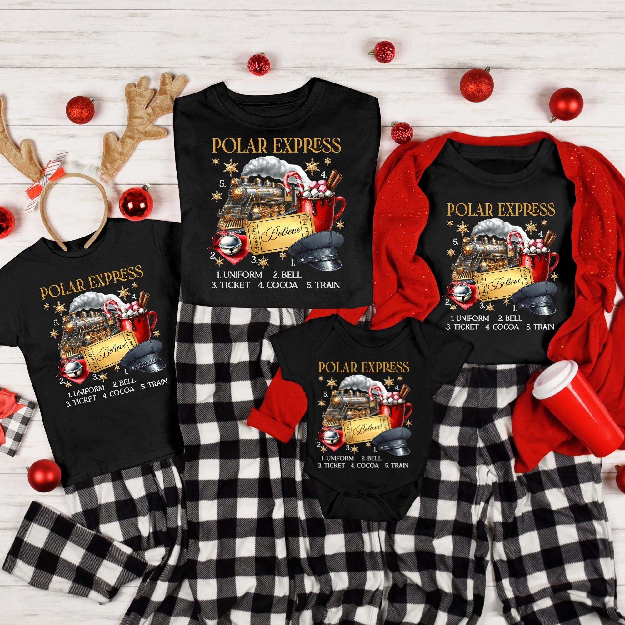 polar express golden ticket pajamas family