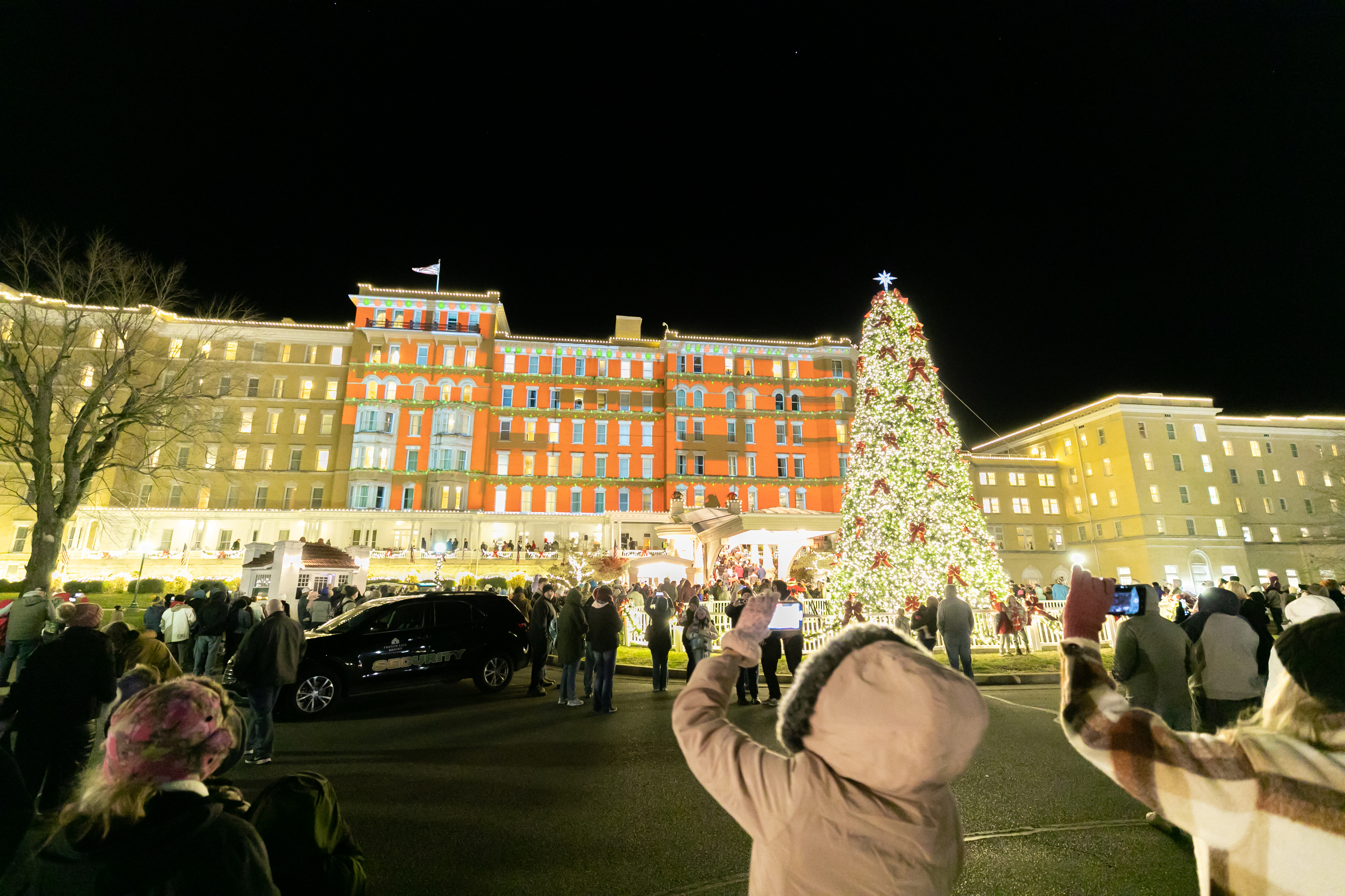 French Lick Resort Indiana holiday lights