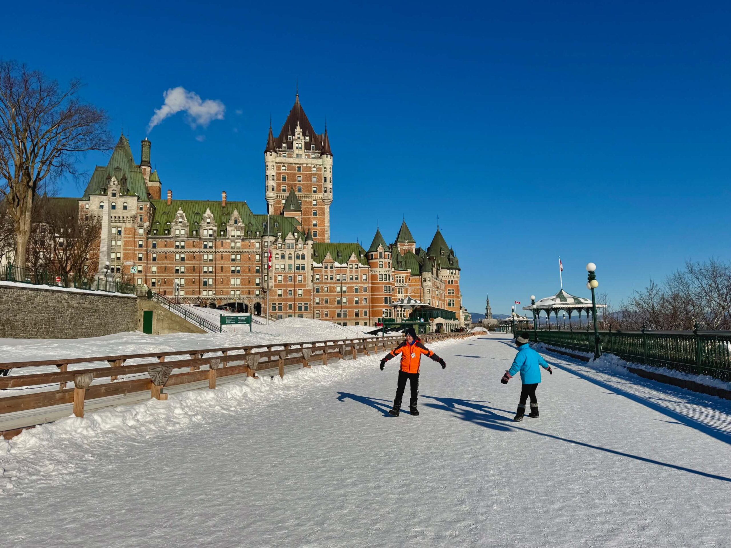 Quebec City winter restaurant Old Quebec cozy dining