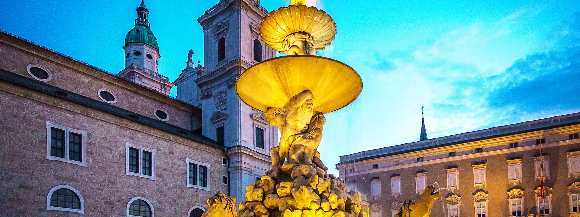 Residenzplatz Salzburg Cathedral baroque square