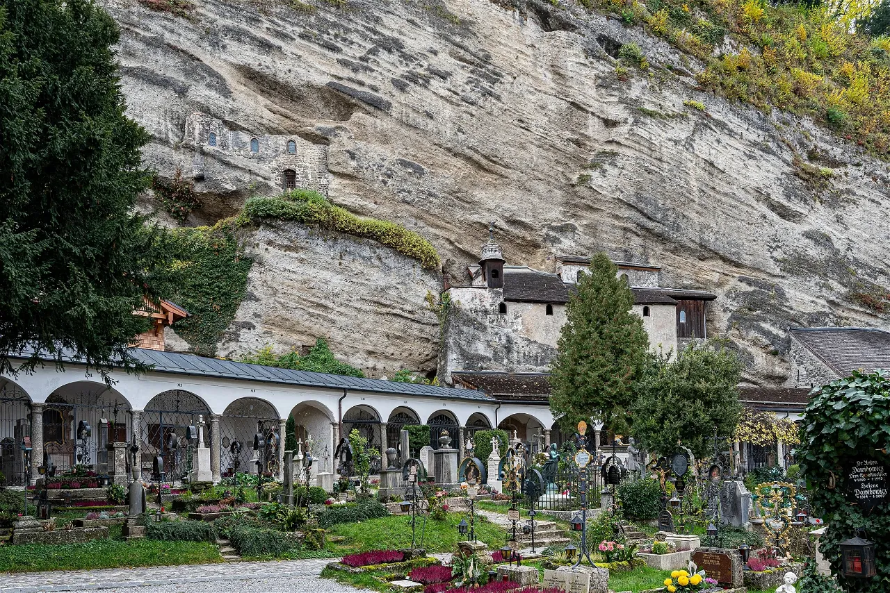St Peter's Catacombs Salzburg rock chambers