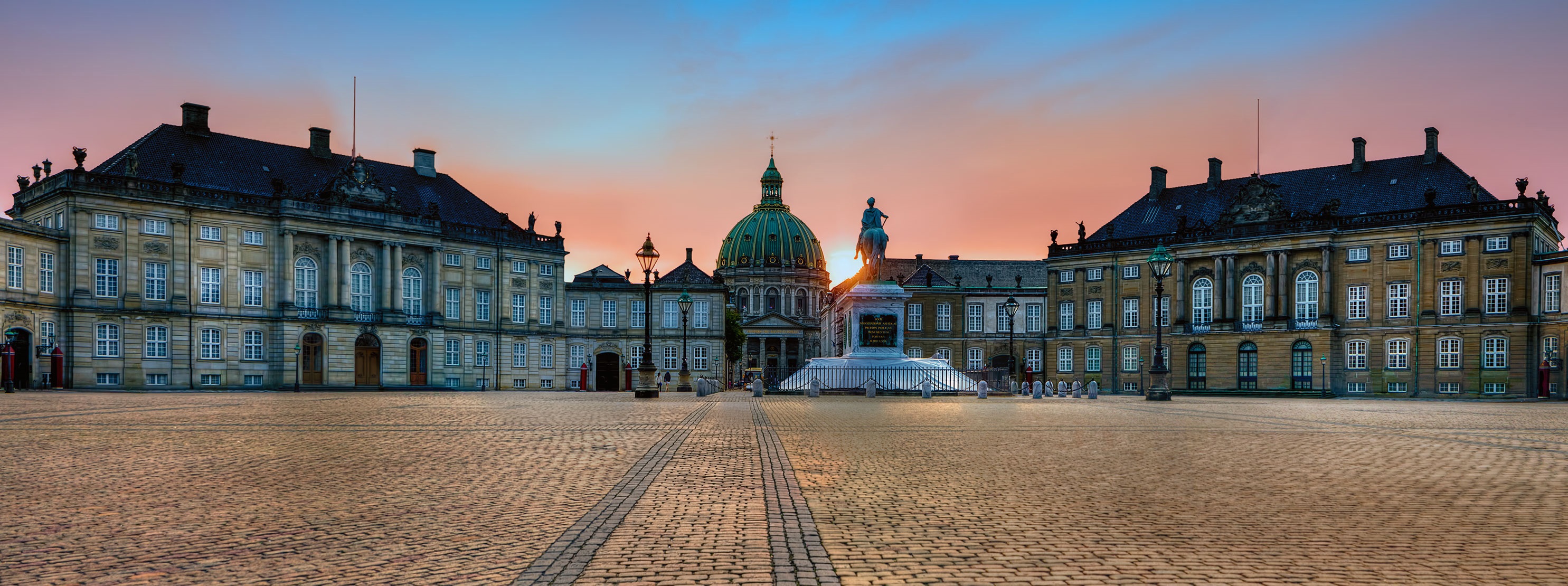 Amalienborg Palace courtyard Copenhagen