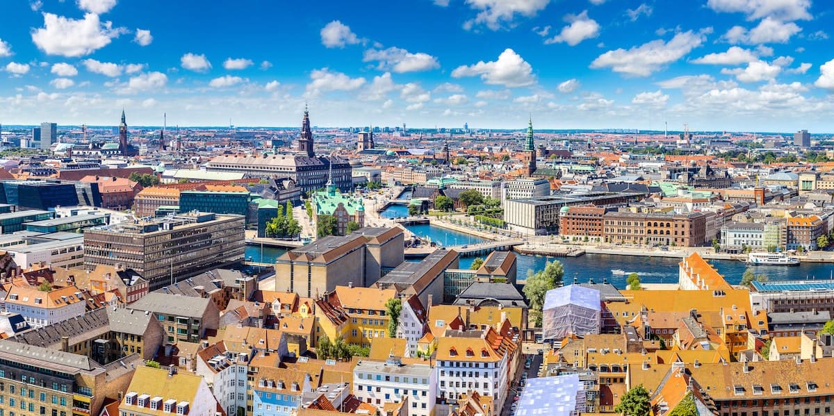 copenhagen panoramic city rooftop view