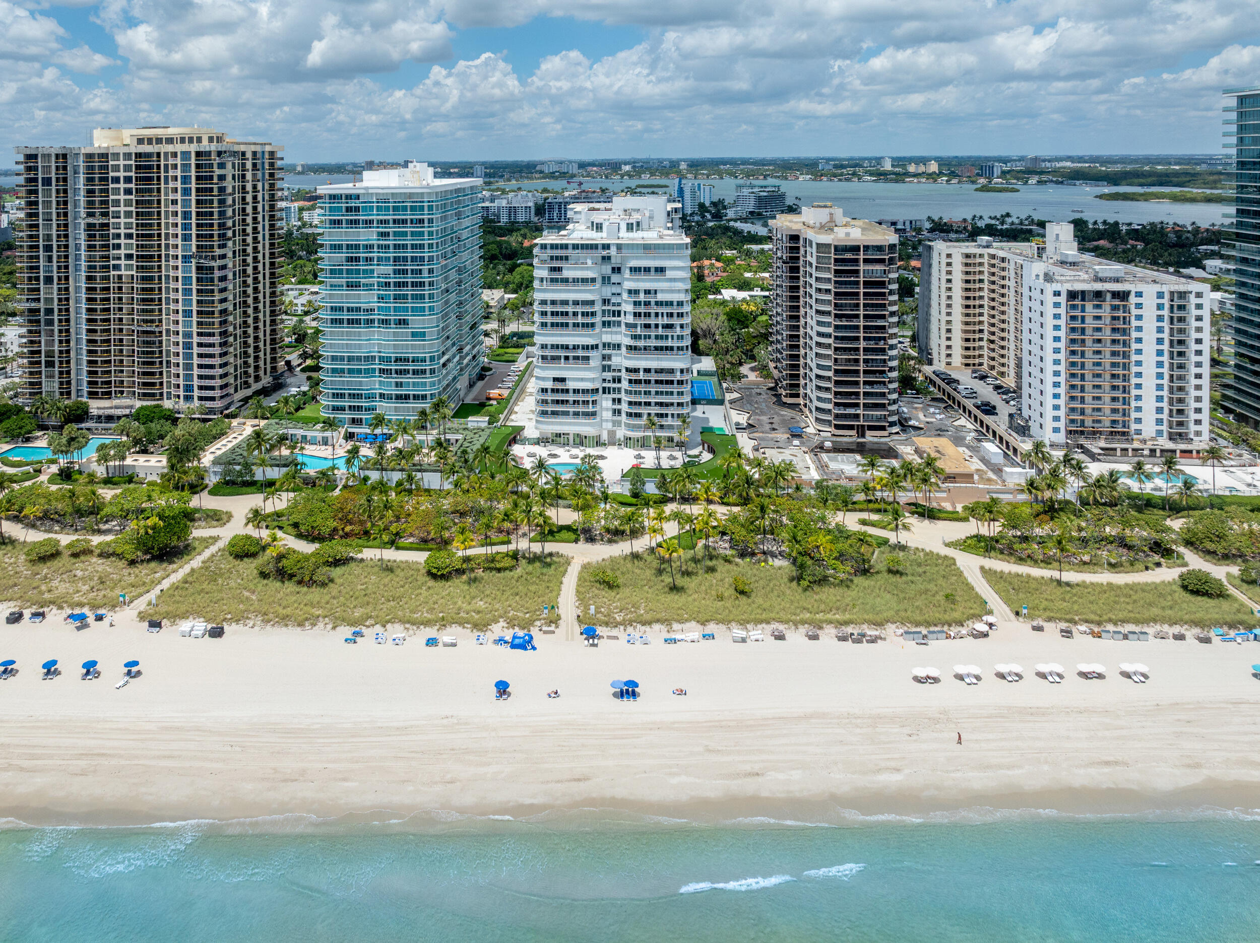 Bal Harbour Florida oceanfront resort aerial view
