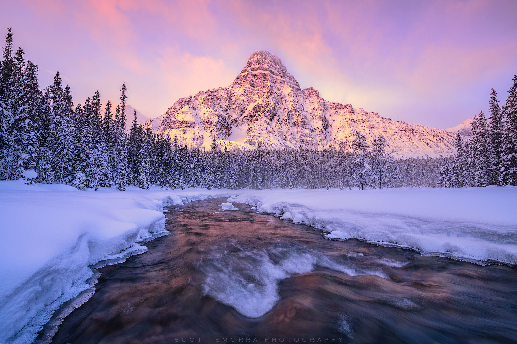 canadian rockies winter mountains banff