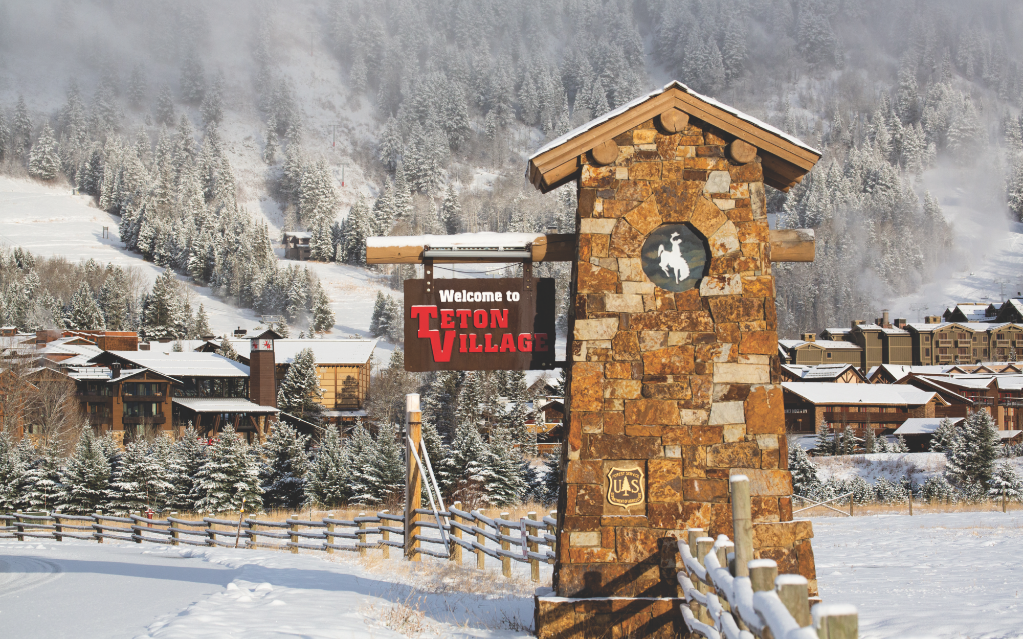 jackson hole wyoming winter tetons snow