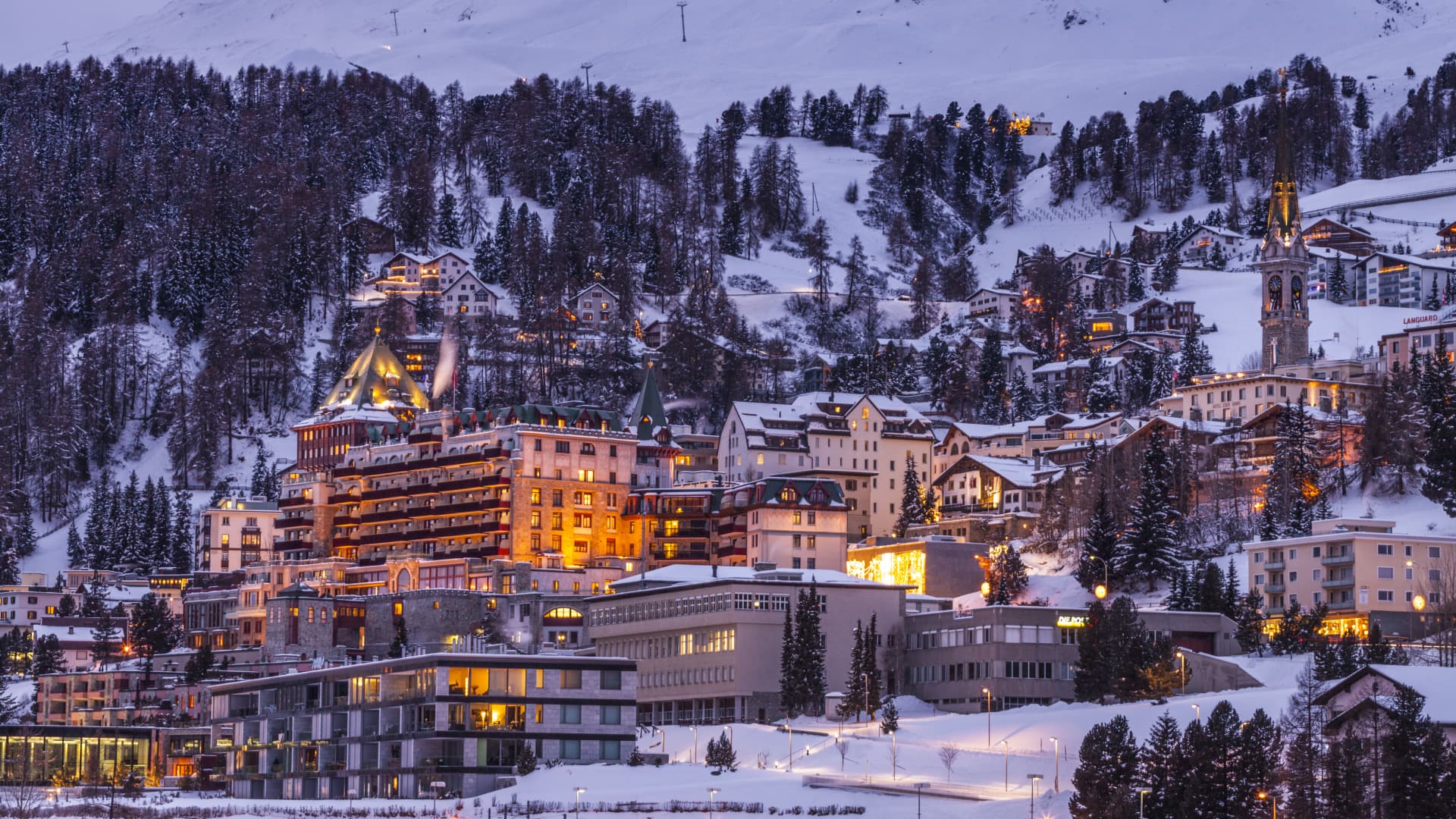 St Moritz Switzerland winter ski resort