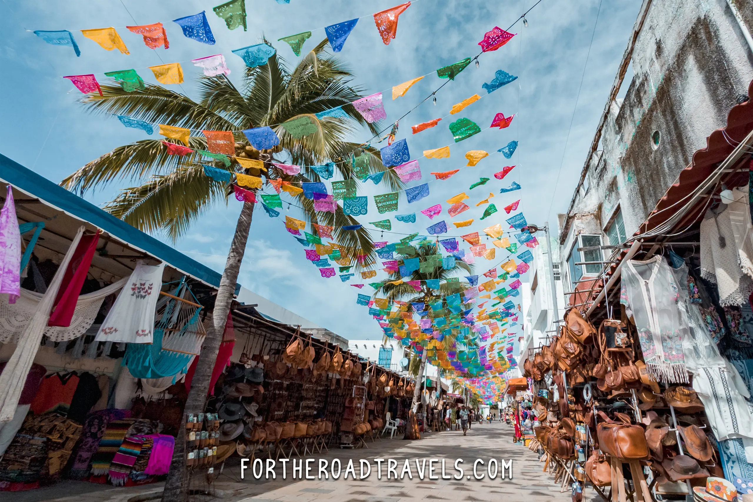 Playa del Carmen Fifth Avenue pedestrian street shops