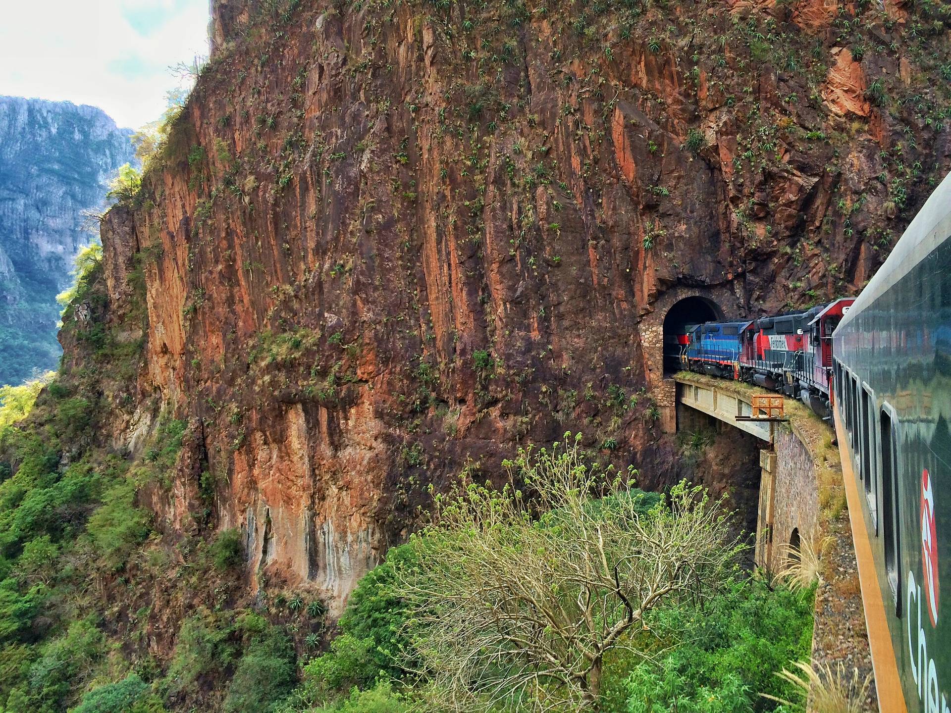 Copper Canyon El Chepe train tunnel