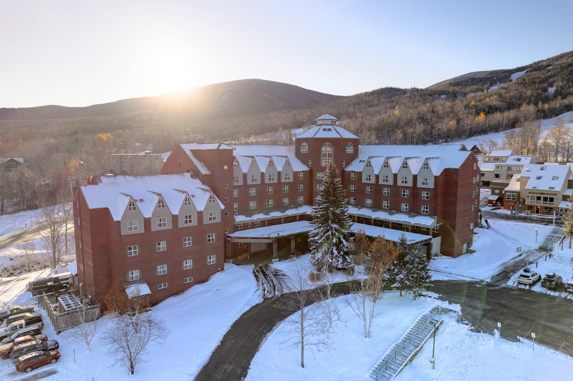 Sugarloaf Mountain resort winter Maine