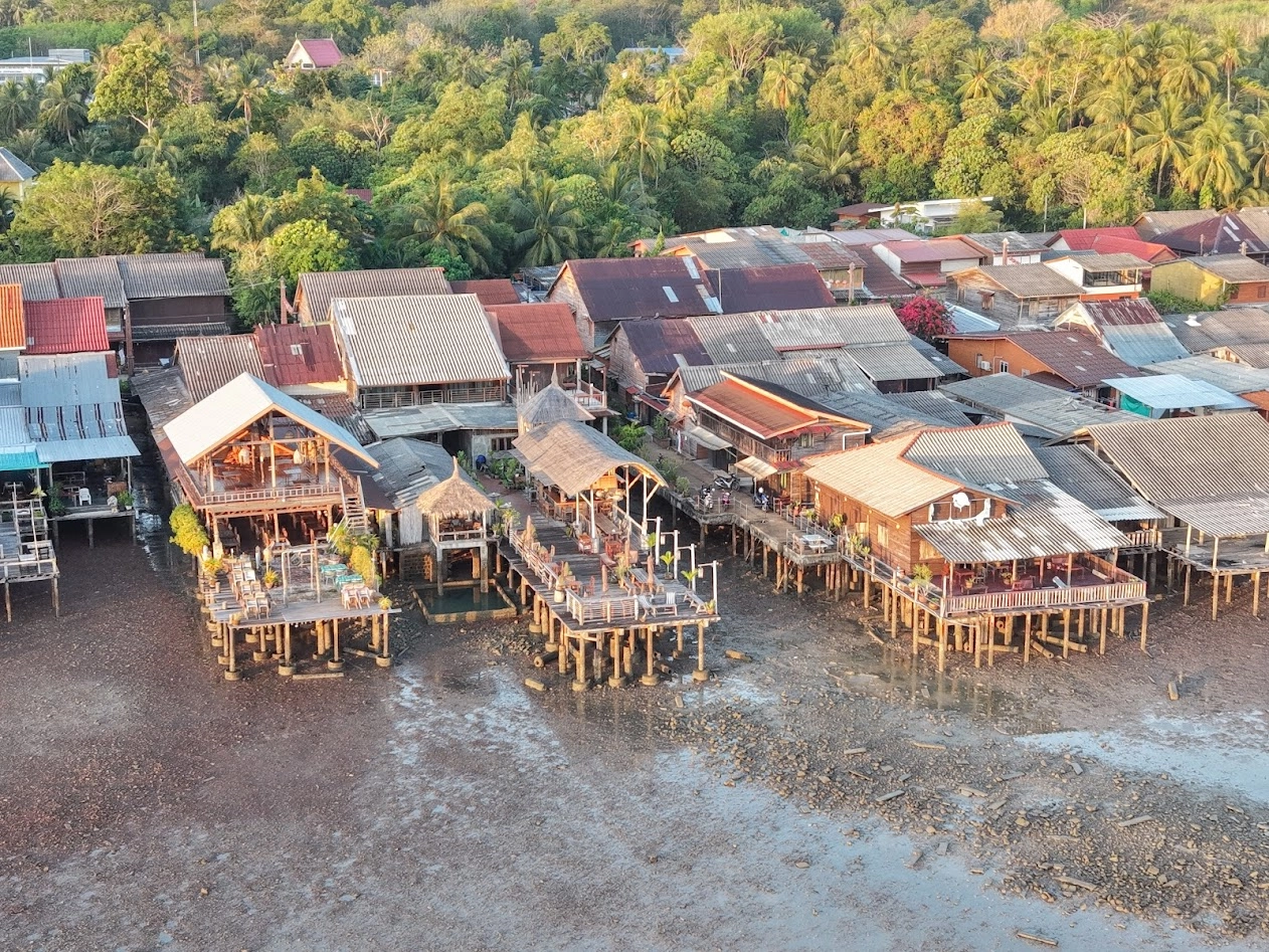 Koh Lanta Old Town wooden shophouses
