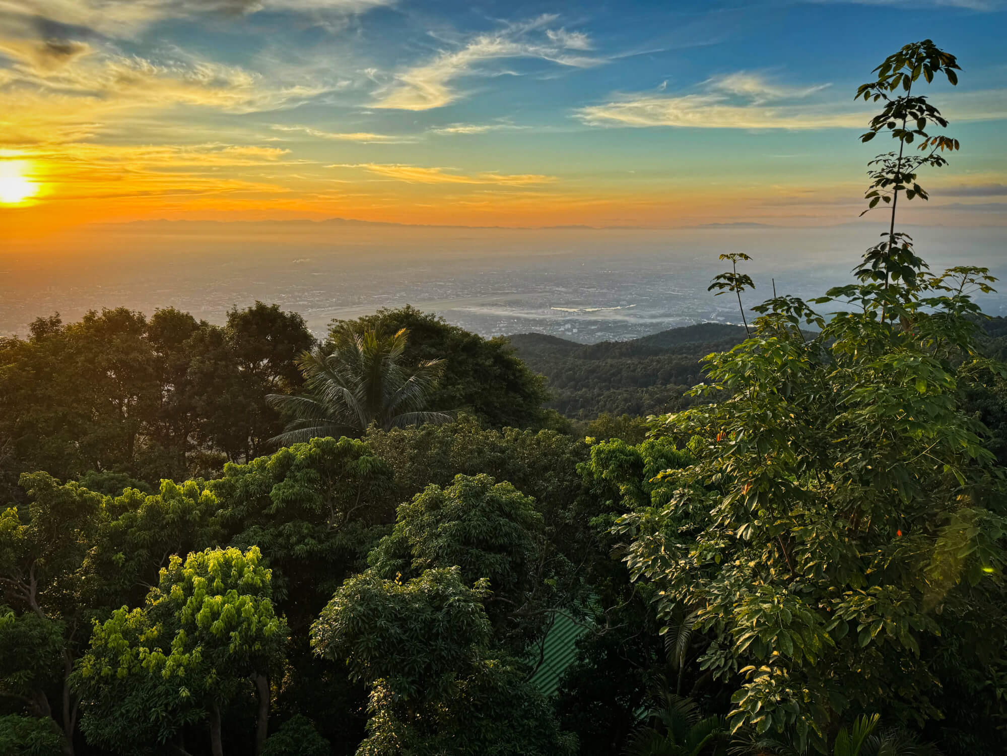 Doi Suthep sunrise viewpoint Chiang Mai