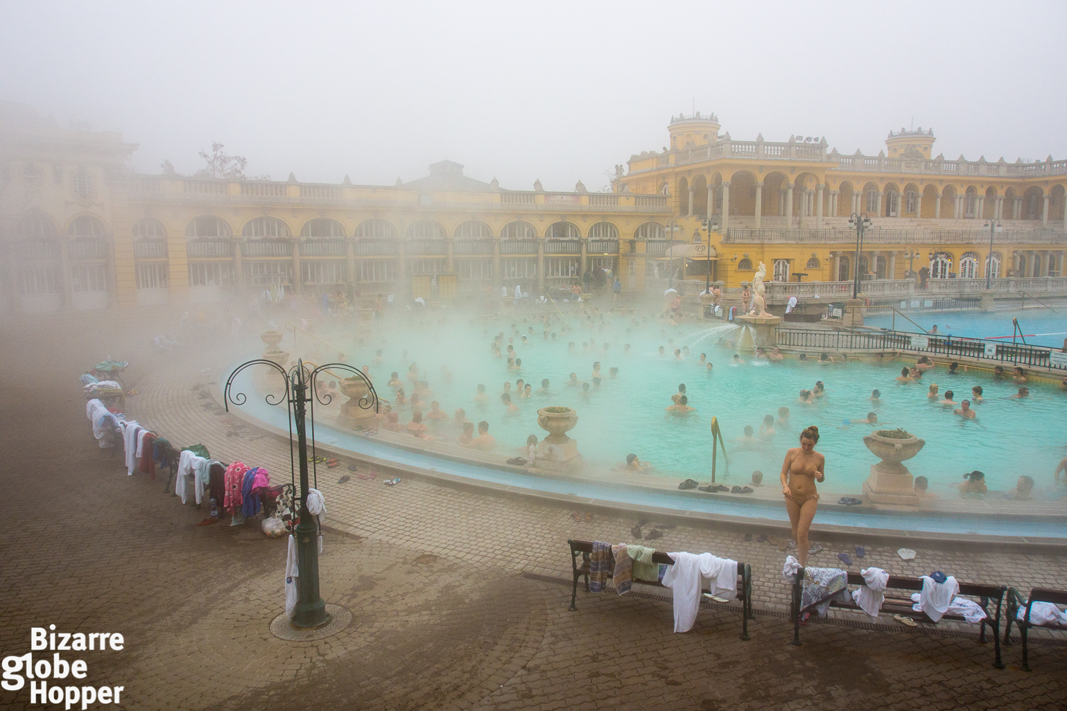 Széchenyi Thermal Baths winter steam