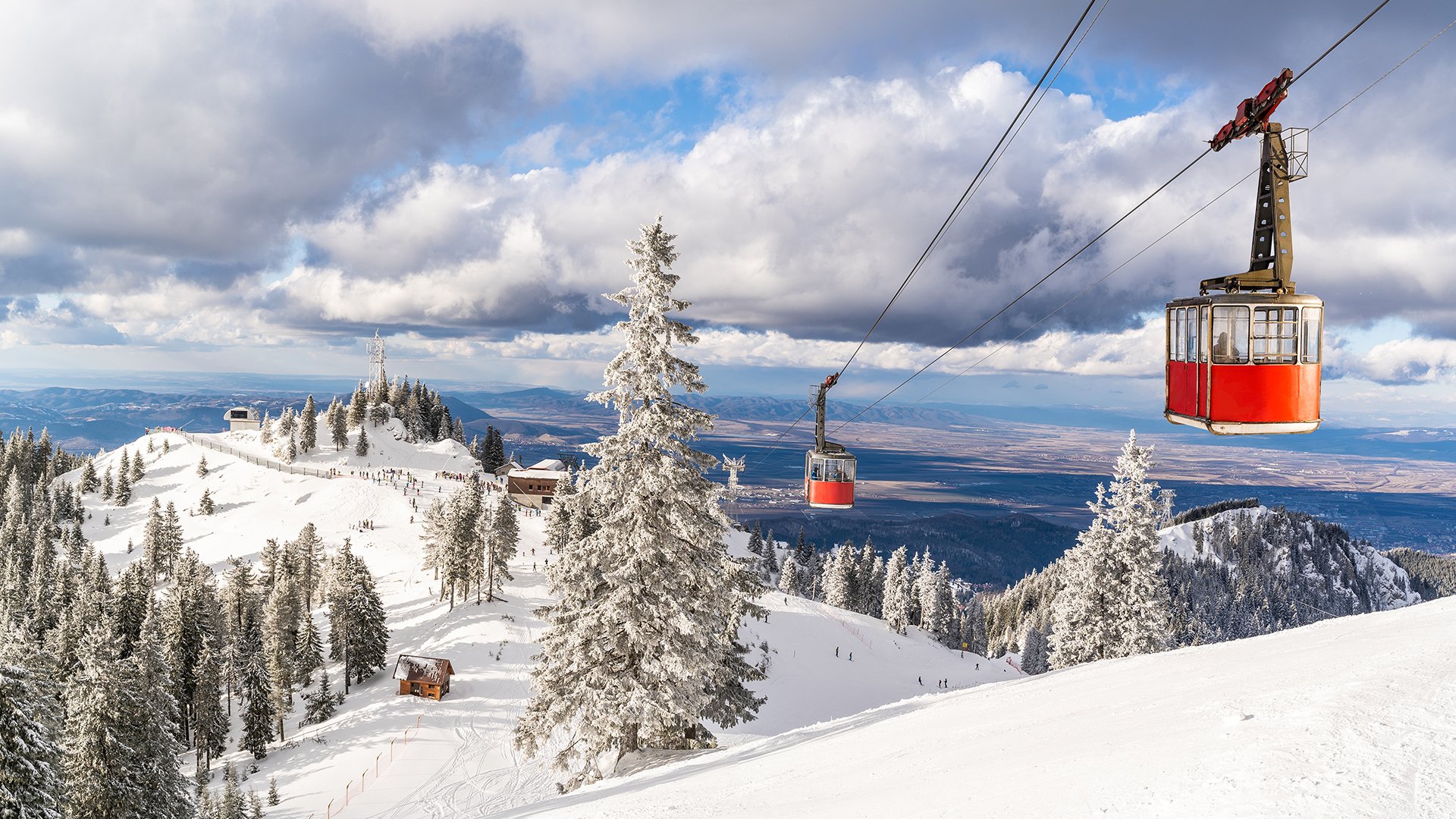 Poiana Brasov ski resort winter