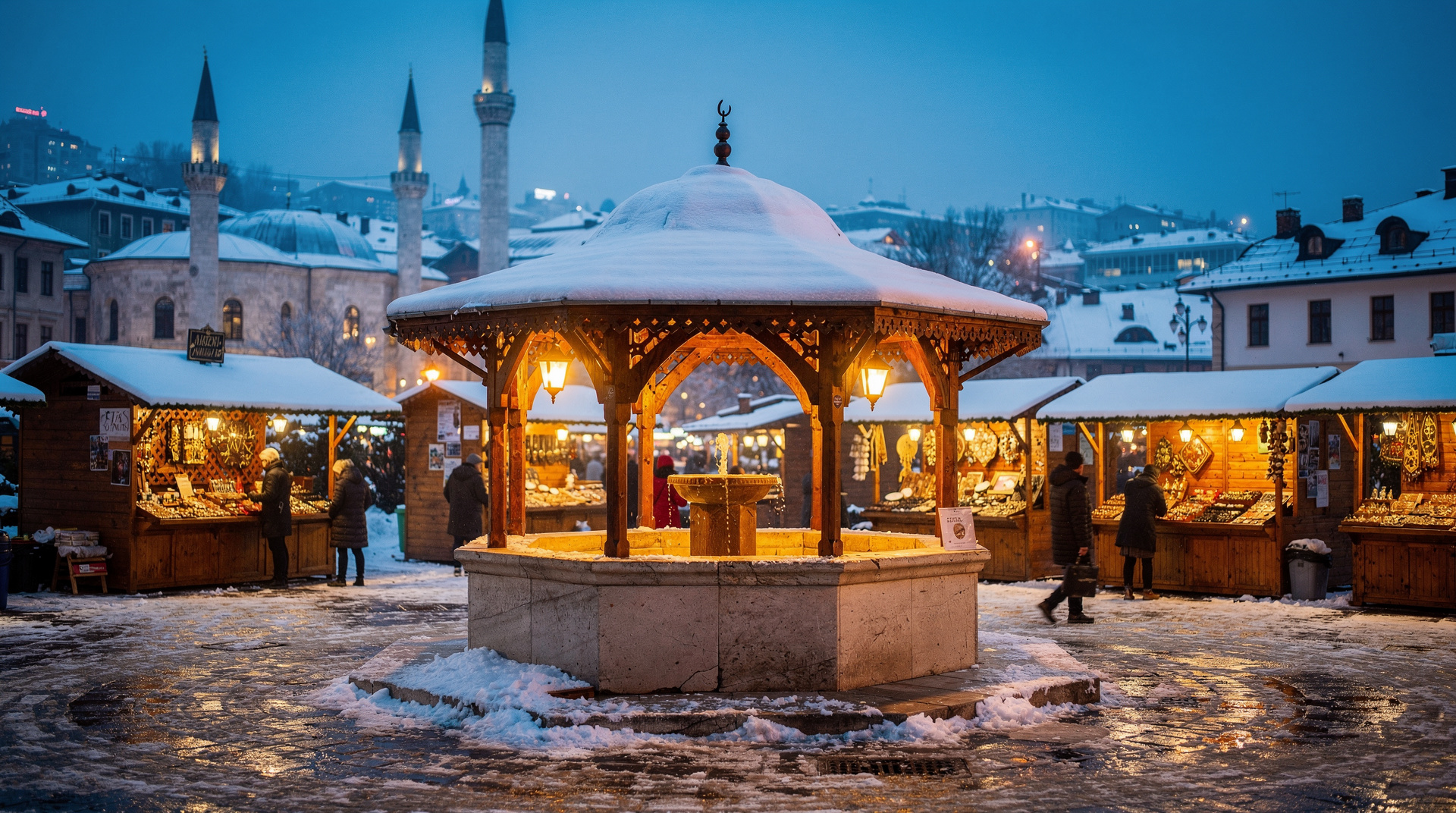 sarajevo bascarsija winter