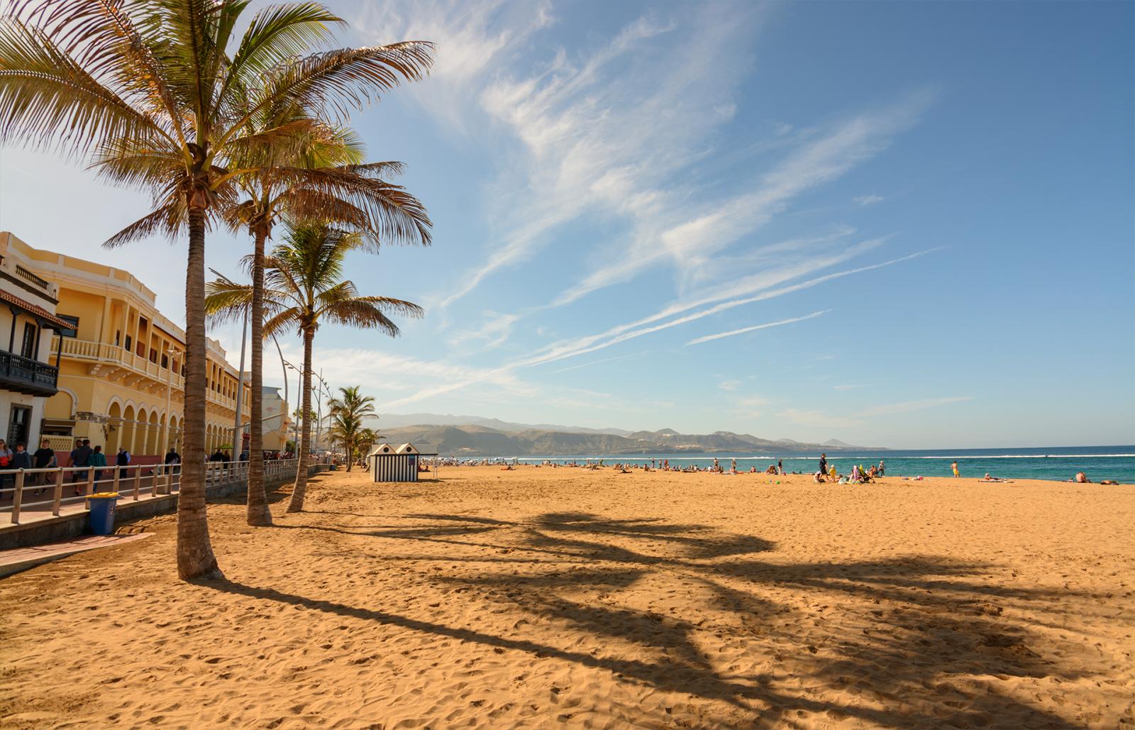 canary islands january beach