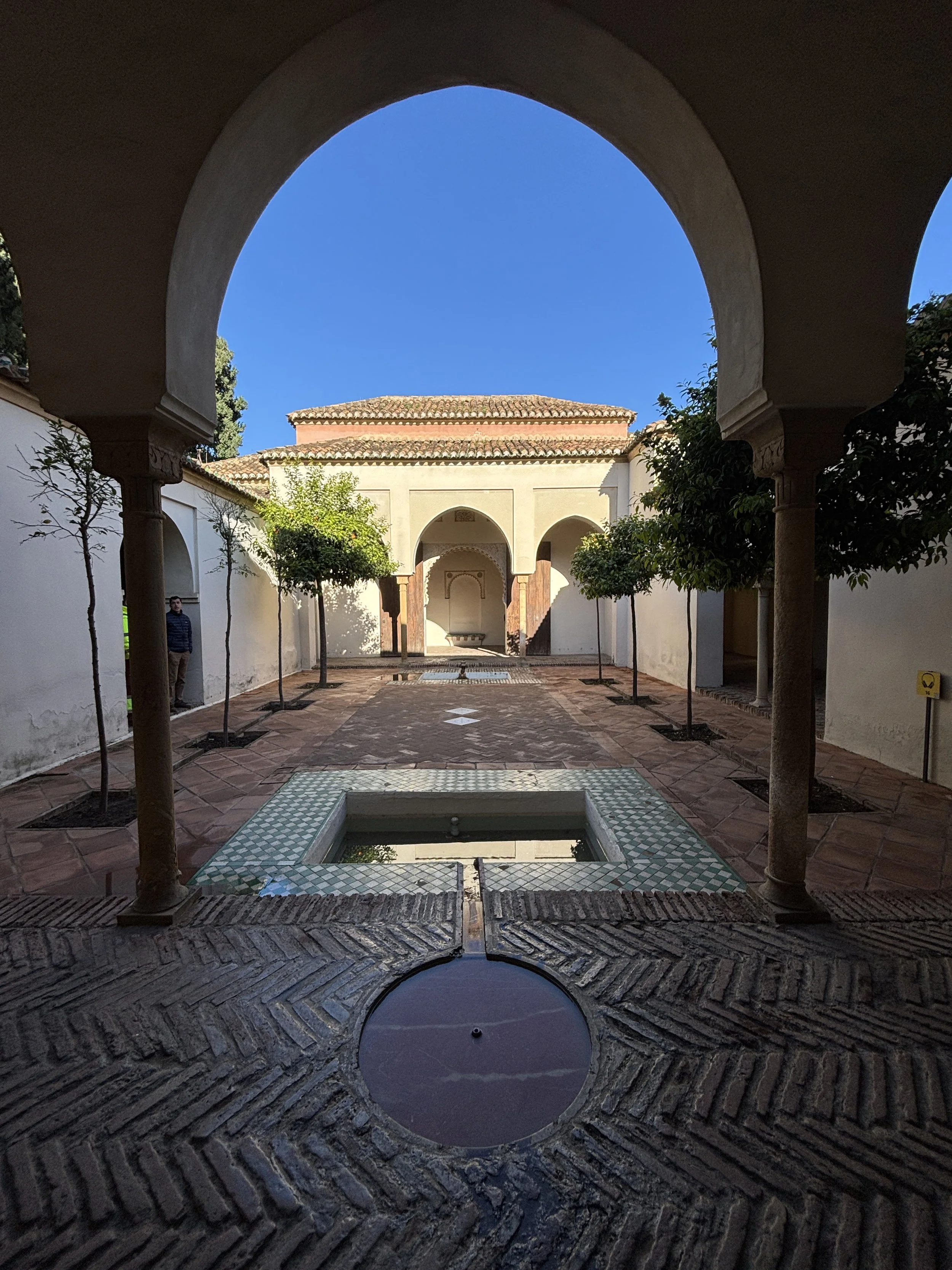 Alcazaba Malaga fortress courtyard