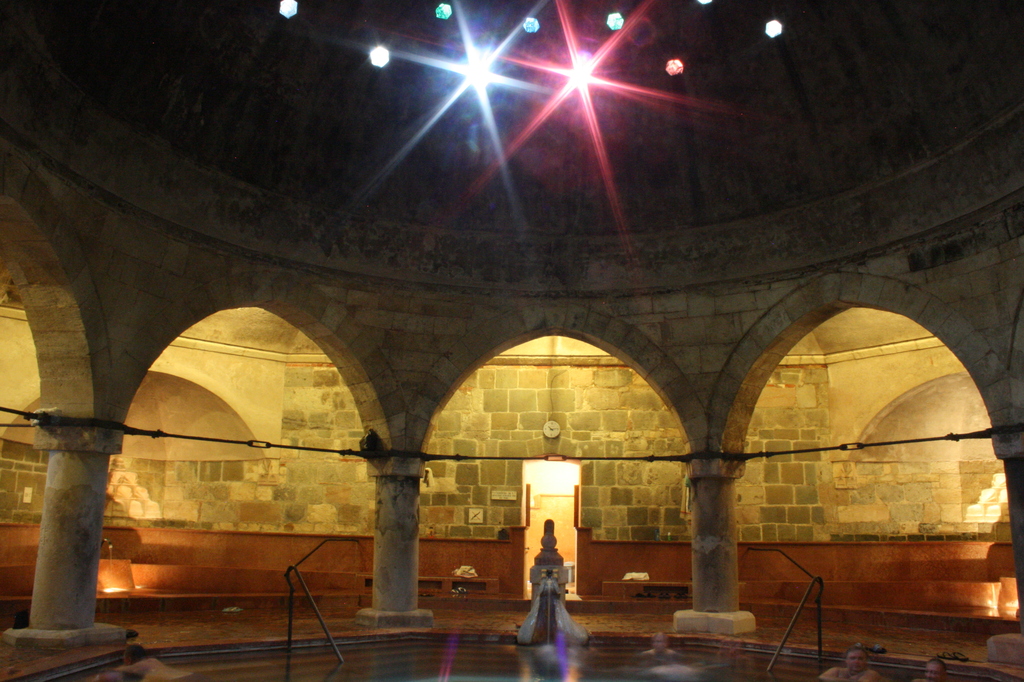 Rudas Baths Budapest dome interior