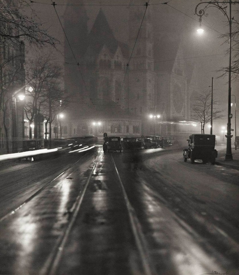 foggy medieval lane zurich winter