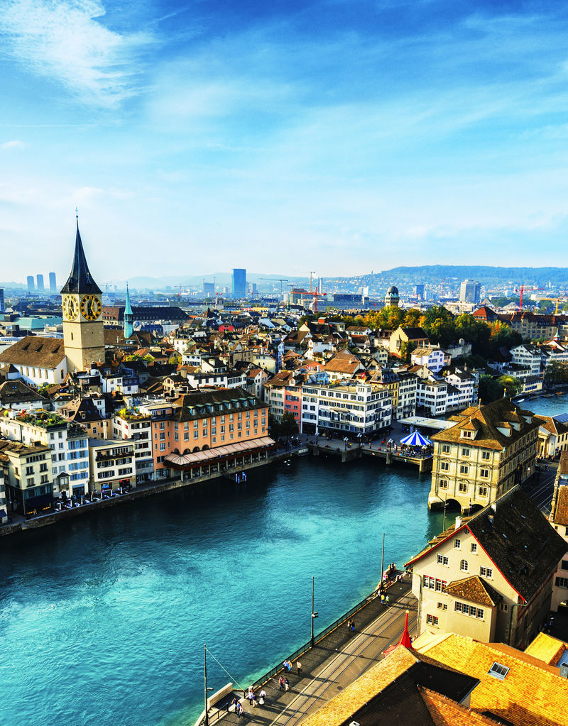 Wühre Zurich Limmat old town