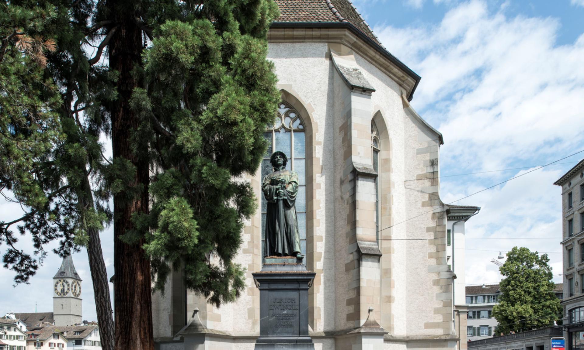 Ulrich Zwingli monument Zurich