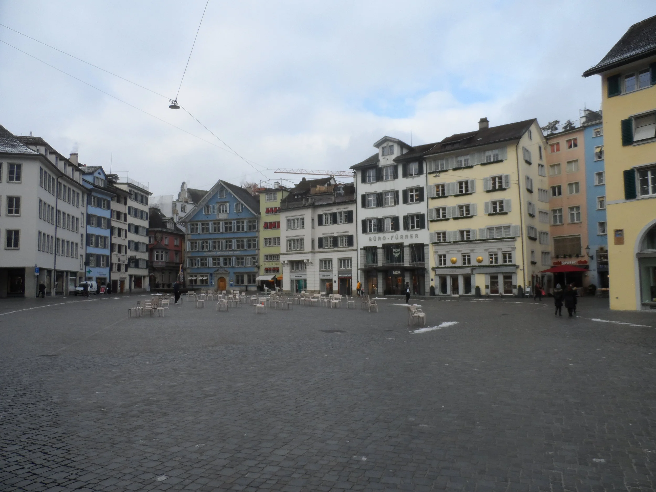 Münsterhof square Zurich baroque buildings