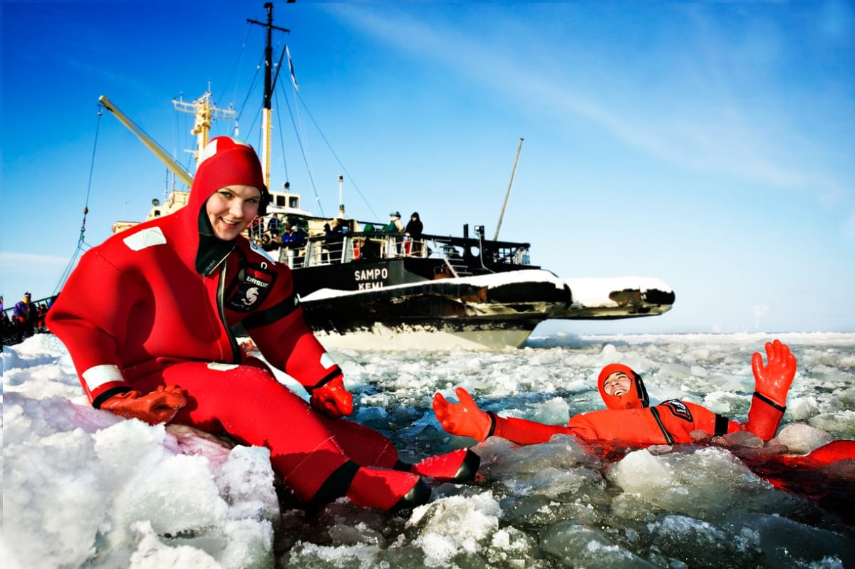 Kemi icebreaker Gulf of Bothnia winter