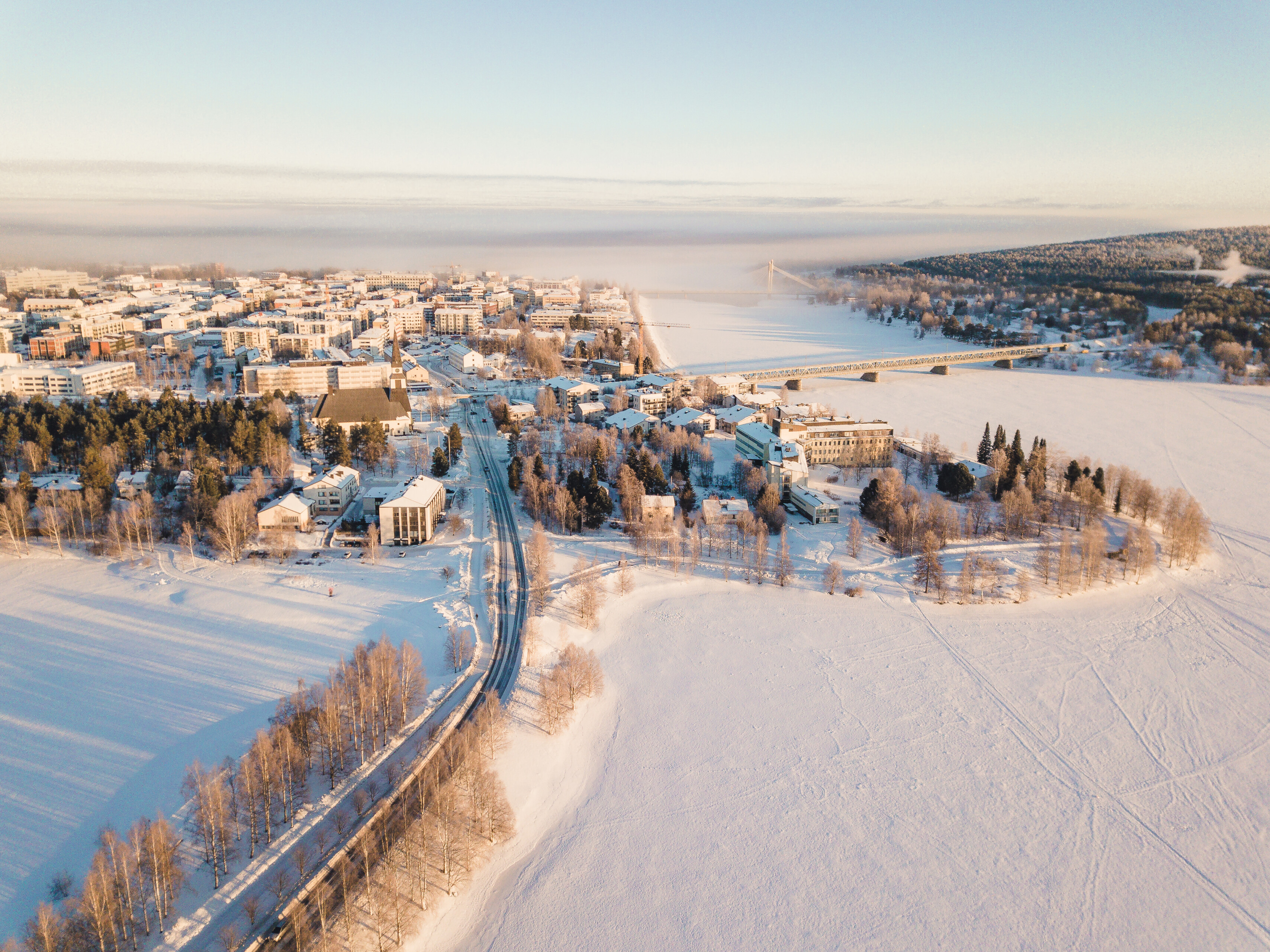 Rovaniemi city centre winter