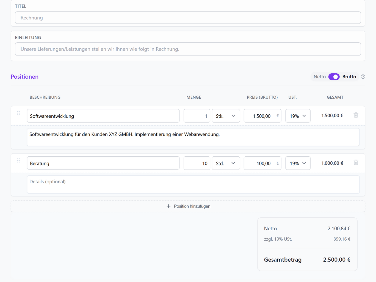 Automatische Umwandlung