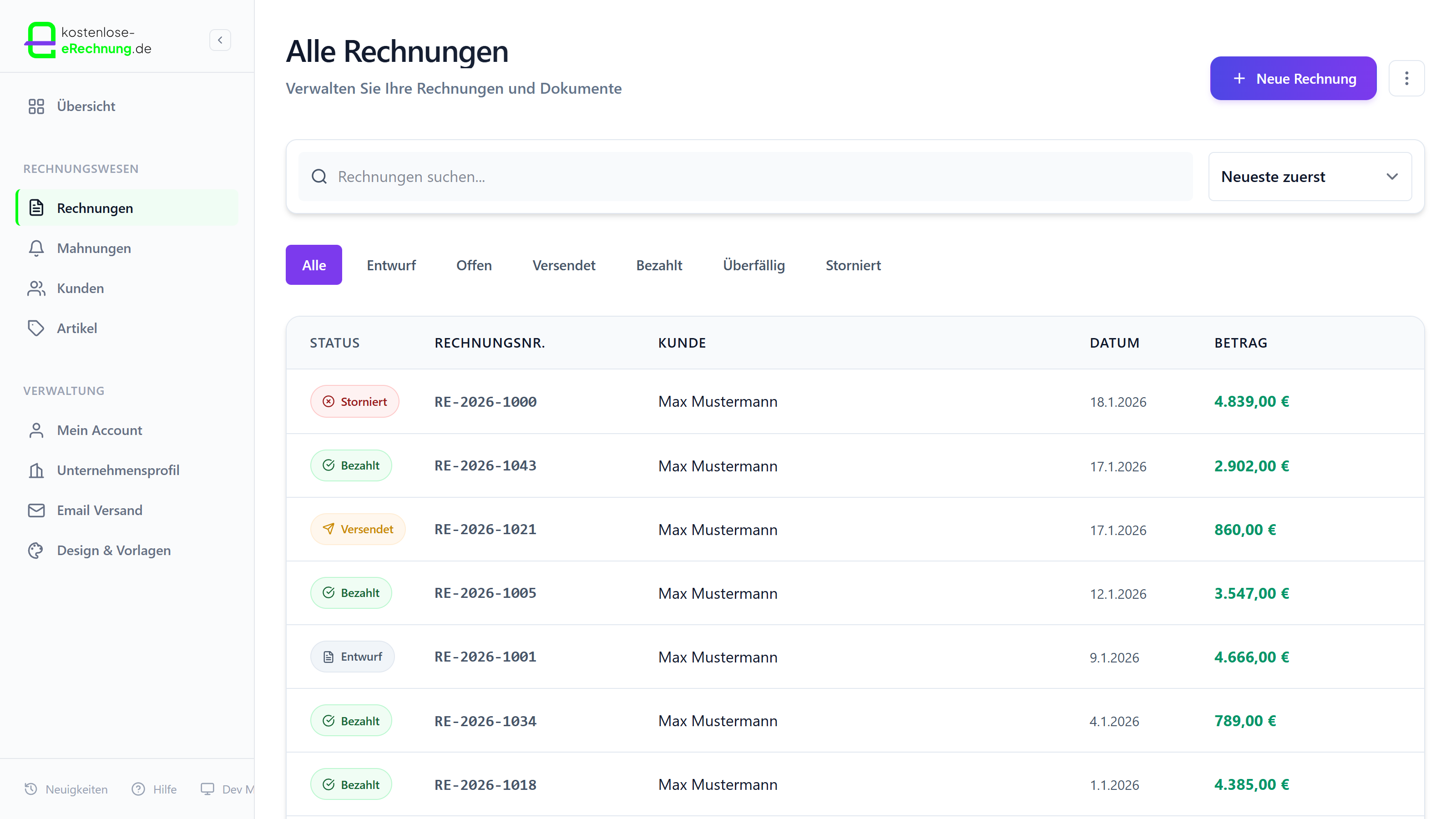 Automatische Dokumentation