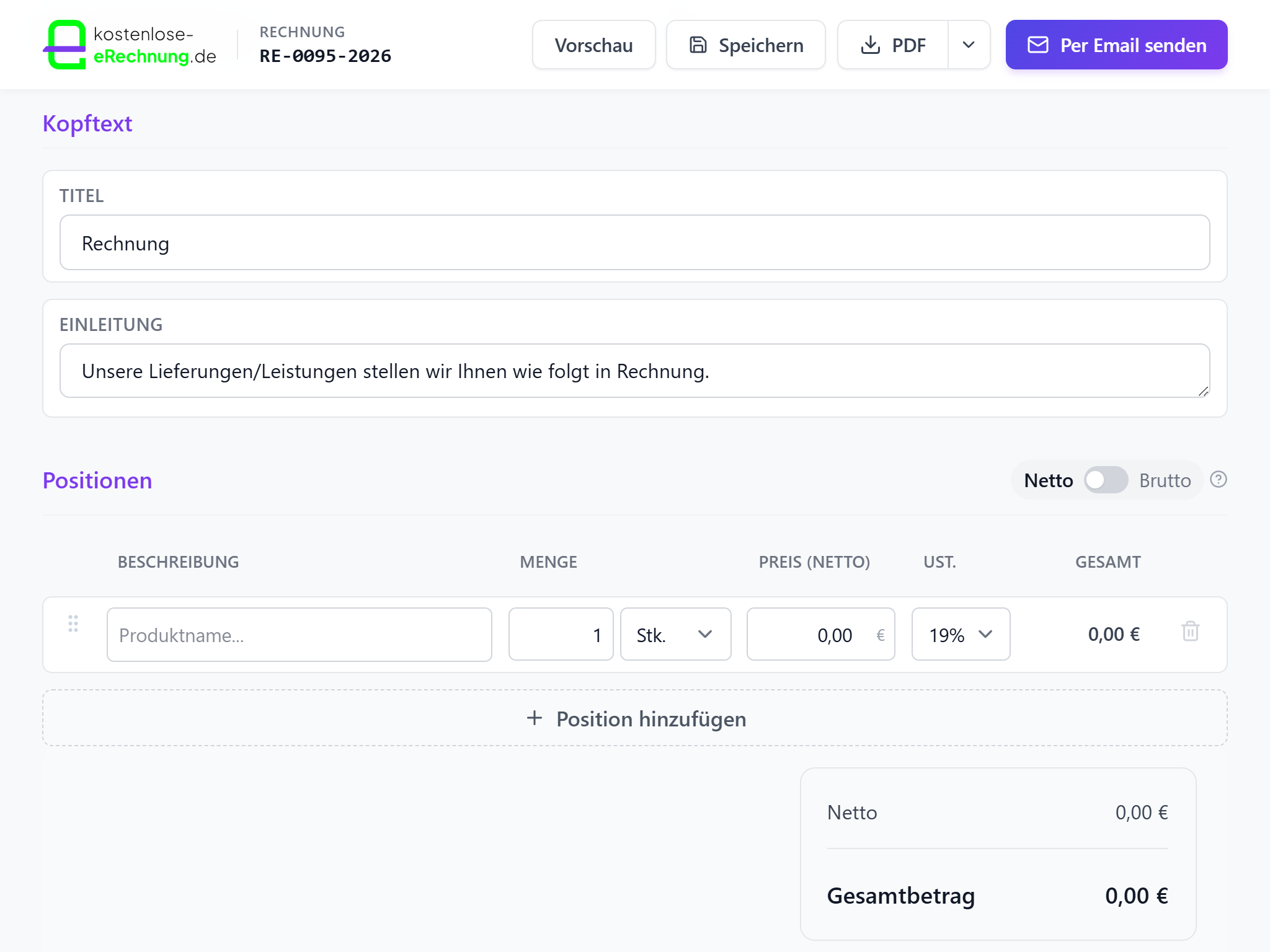 Schritt 2: Automatische Validierung nach EN 16931