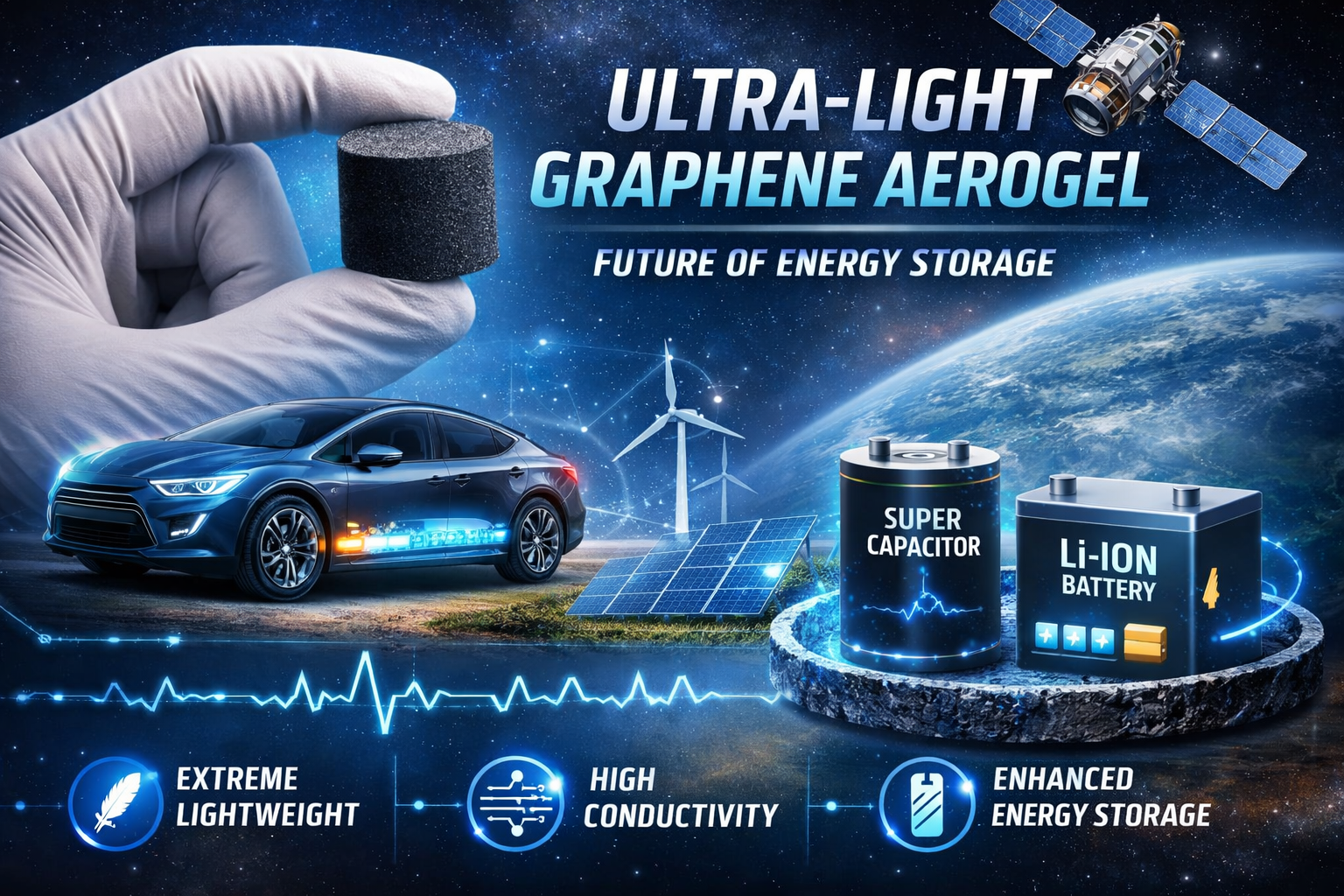 Ultra-Light Graphene Aerogel: The Future of Energy Storage Innovation