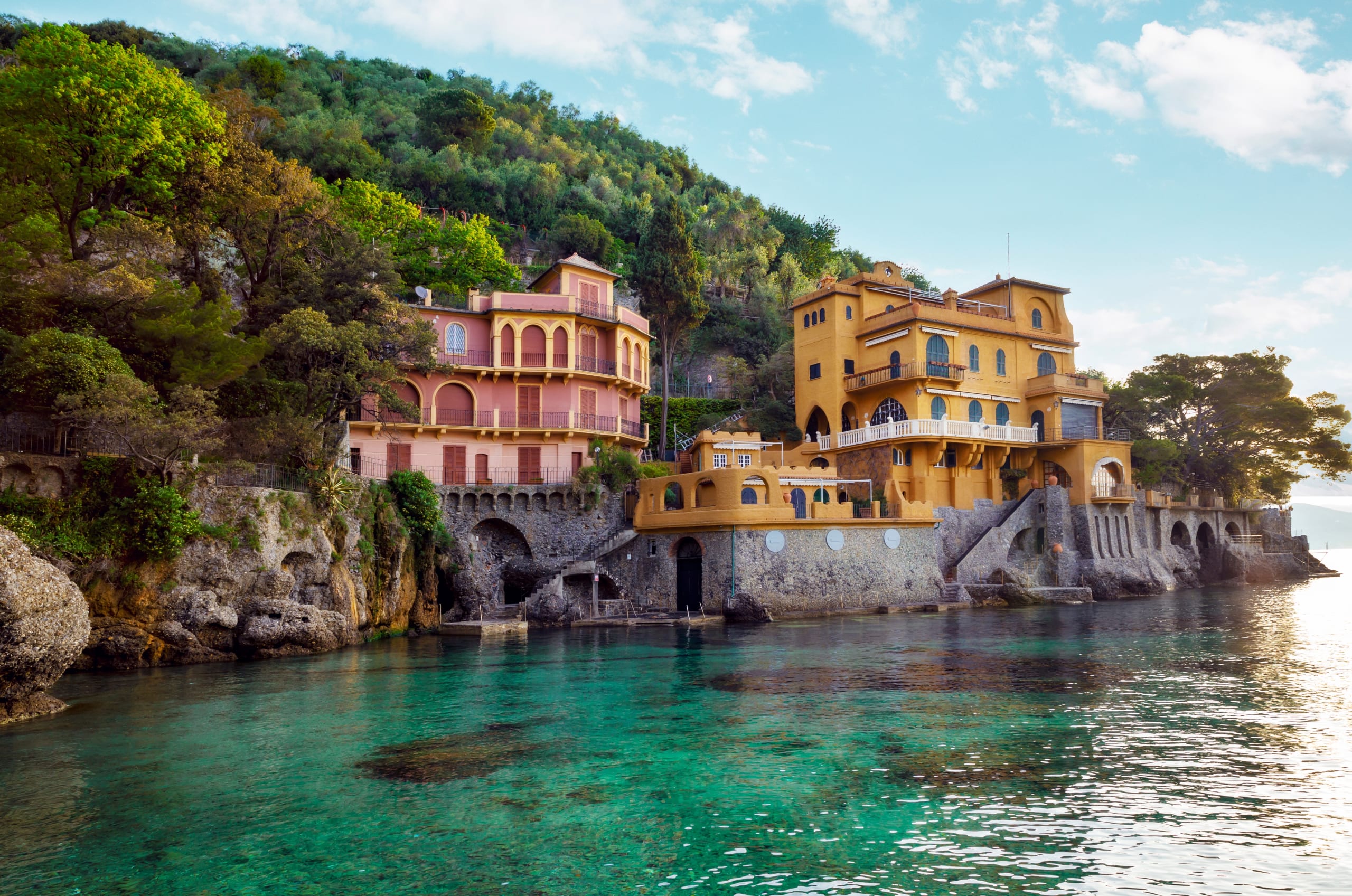 Luxury,Villas,On,The,Coast,In,Portofino,,Liguria,,Italy Portofino Yacht Charter